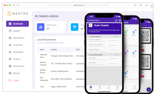 Mantro Restaurant App